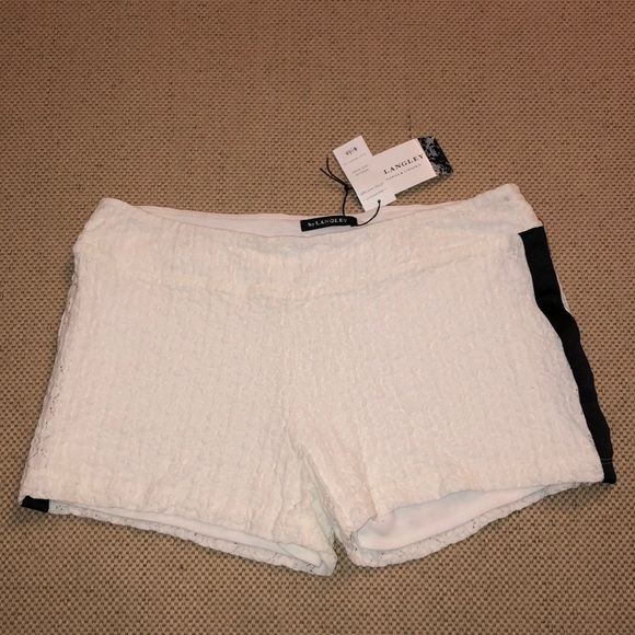 ByLANGLEY Madeline Lace Shorts - Picture 2 of 5